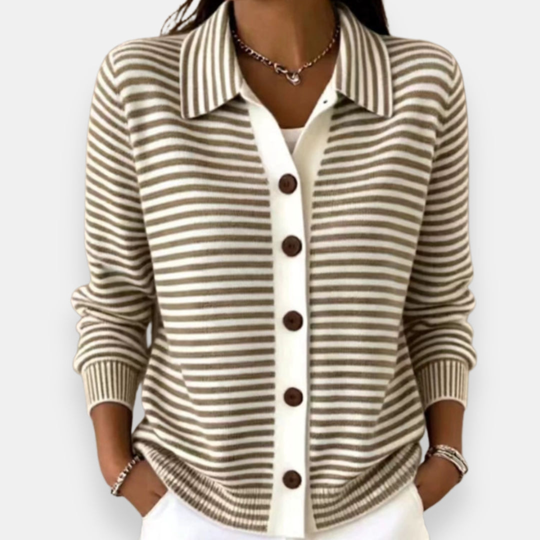Nala™ Striped Button Cardigan