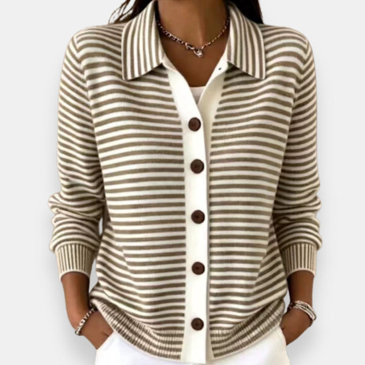 Nala™ Striped Button Cardigan