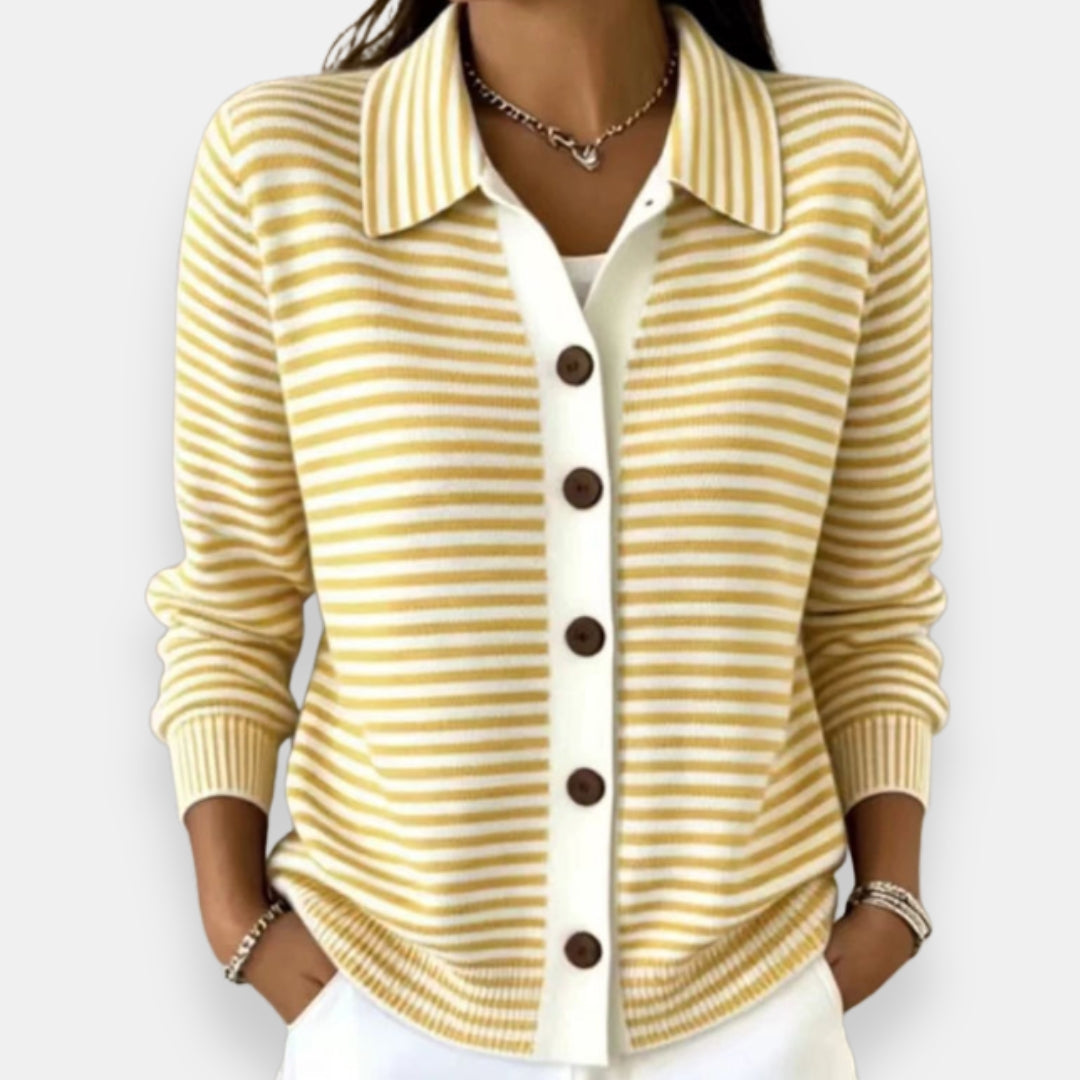 Nala™ Striped Button Cardigan