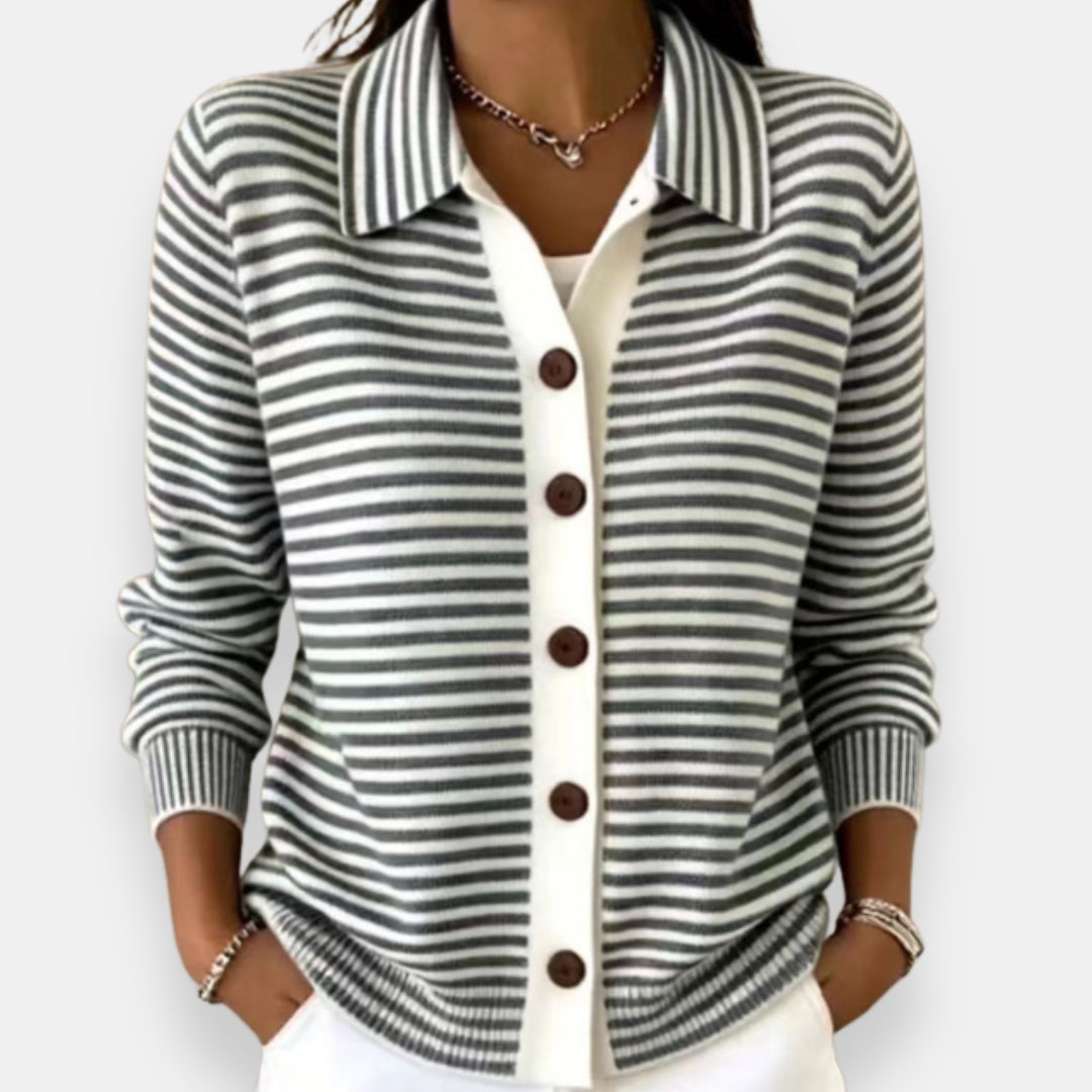 Nala™ Striped Button Cardigan