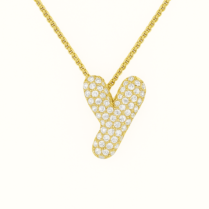 Golden Initial Necklace