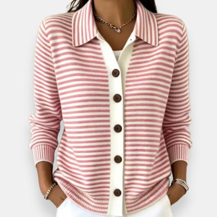 Nala™ Striped Button Cardigan