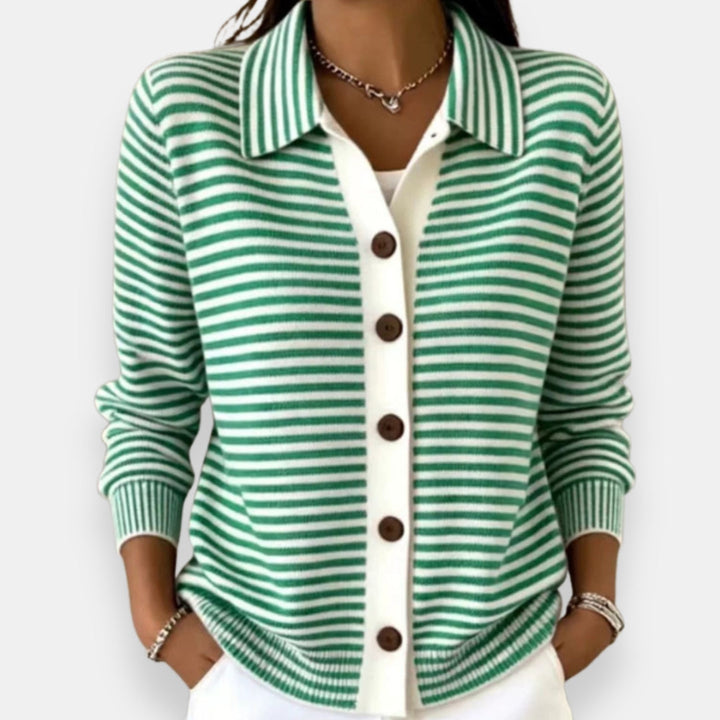 Nala™ Striped Button Cardigan