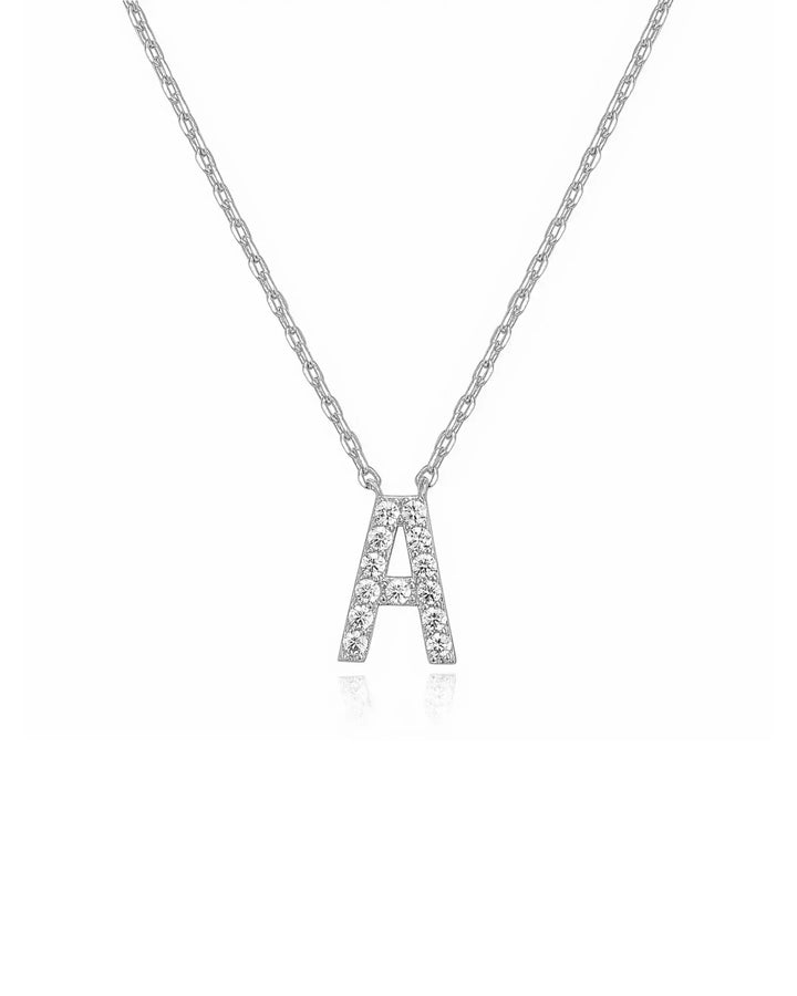 Crystal Initial Necklace