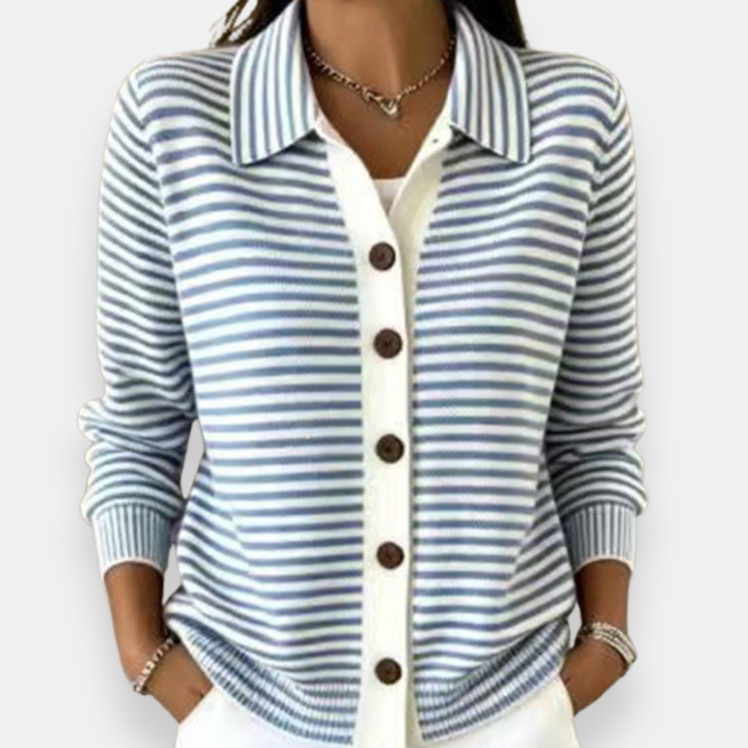 Nala™ Striped Button Cardigan