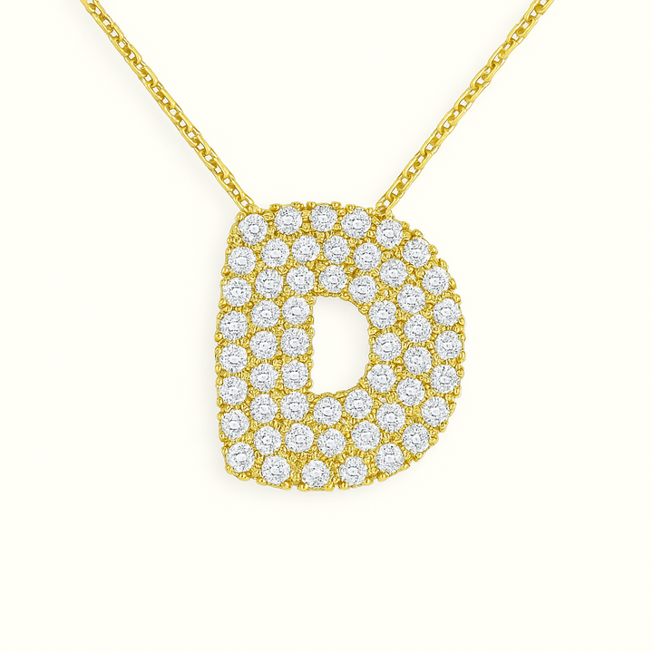 Golden Initial Necklace