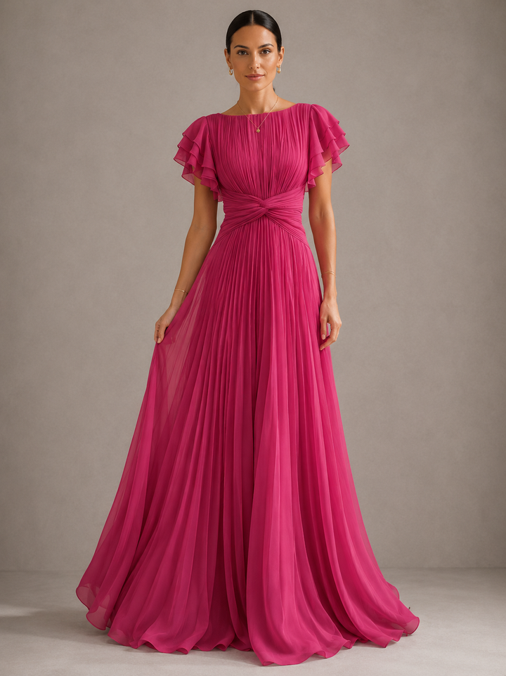 Abigail | Pleated Evening Dress
