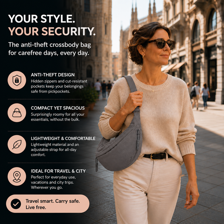 Chiara | Grey Shoulder Bag