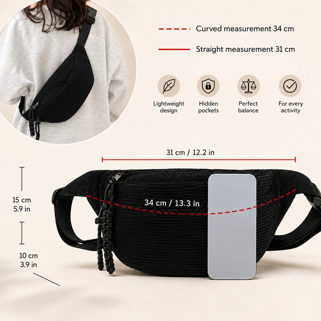 Petra | Corduroy Shoulder Bag