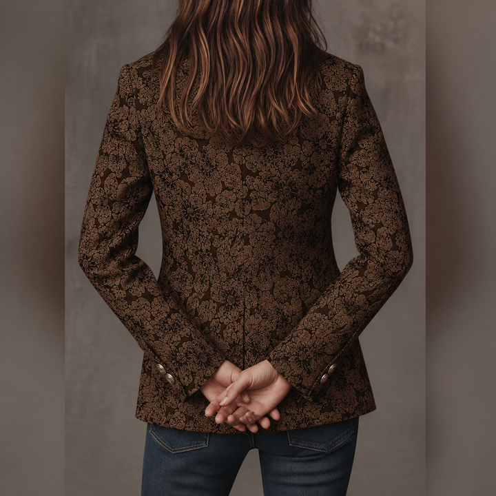 Loretta | Blazer Jacquard in Cashmere Aderente