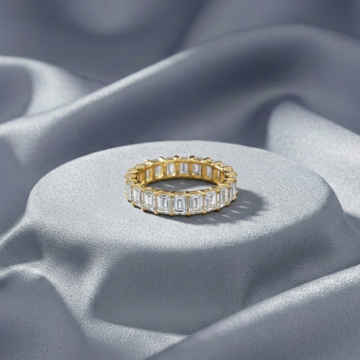 Cubic Ring Gold