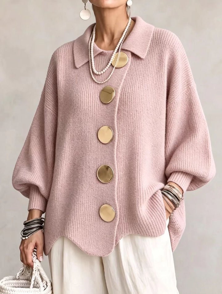 Isadora | Oversized Collared Cardigan