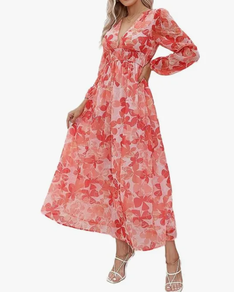 Celine | Elegant Floral Dress