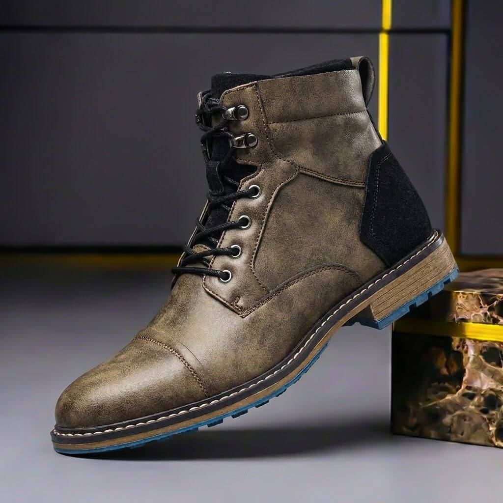 Jake™ Two-Tone Leather Boots