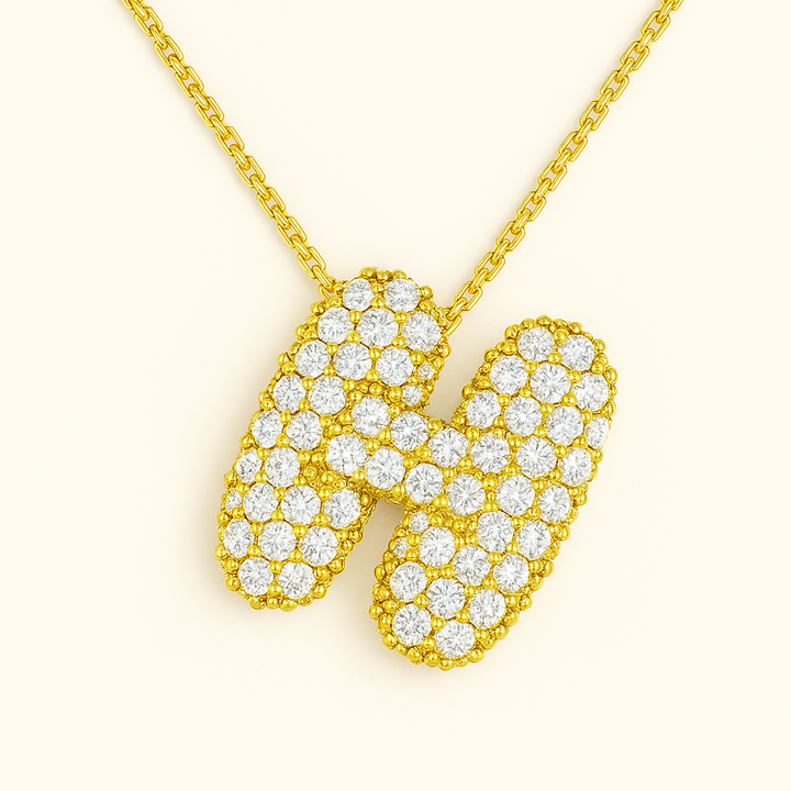 Golden Initial Necklace