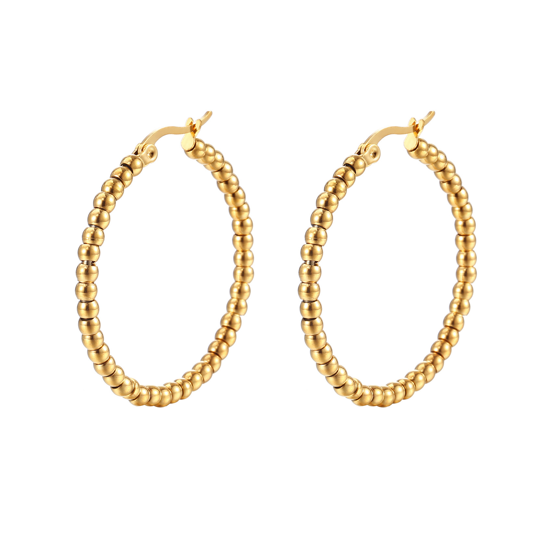 Mariella Beaded Hoops