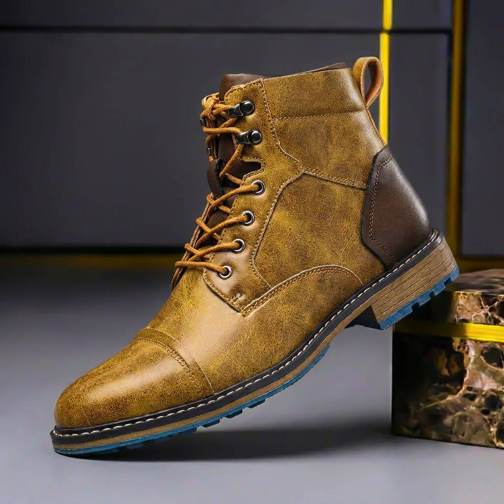 Jake™ Two-Tone Leather Boots